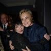 Exclu : Après son concert à l'Olympia, Liza Minnelli s'est rendue "Chez Castel" où elle a retrouvé Muriel Robin, à Paris, le 5 mars 2013.
