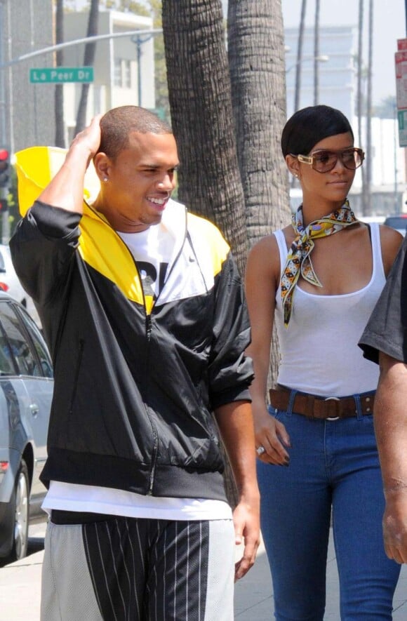 Rihanna et Chris Brown à l'époque où ils étaient en couple 