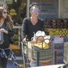 Jessica Biel enceinte fait des courses à Whole Foods avec une copine à Los Angeles, le 21 mars 2015