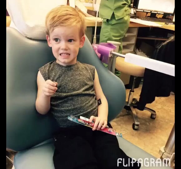 Hilary Duff a ajouté une photo de son fils Luca alors qu'il fête son troisième anniversaire, sur son compte Instagram le 20 mars 2015