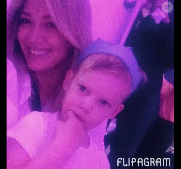 Hilary Duff a ajouté une photo de son fils Luca alors qu'il fête son troisième anniversaire, sur son compte Instagram le 20 mars 2015