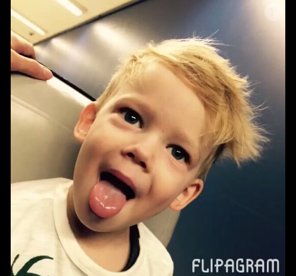 Hilary Duff a ajouté une photo de son adore fils Luca alors qu'il fête son troisième anniversaire, sur son compte Instagram le 20 mars 2015
