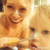 Hilary Duff a ajouté une photo de son fils Luca alors qu'il fête son troisième anniversaire, sur son compte Instagram le 20 mars 2015