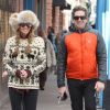 Elle Macpherson et son mari Jeffrey Soffer dans les rues de Aspen.Décembre 2013