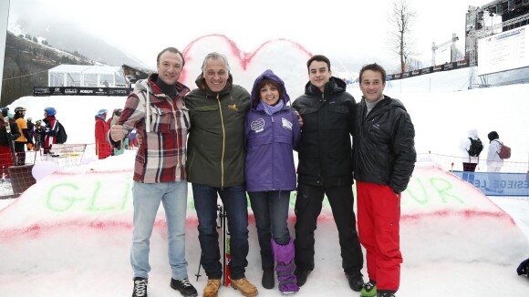 Stéphanie Fugain : Glisse en coeur avec Julian Bugier, le beau gosse du JT