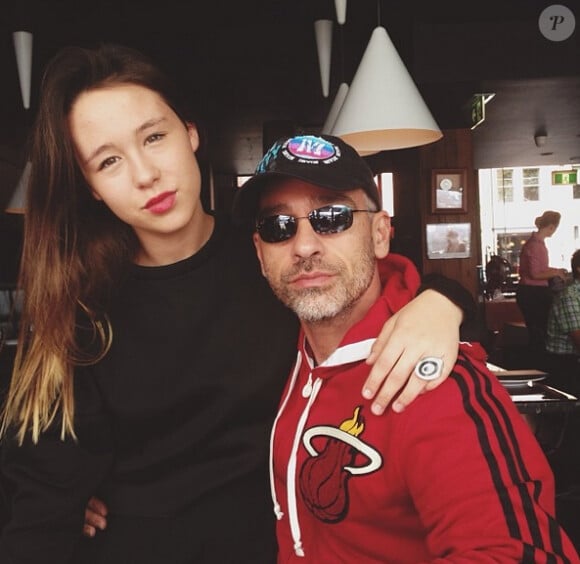 Aurora Ramazzotti et son père Eros Ramazzotti sur Instagram en octobre 2014.