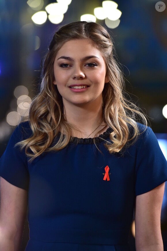 Exclusif - Louane Emera - Enregistrement de l'émission "La Télé Chante Pour le Sidaction" au théâtre des Folies Bergère à Paris. L'émission sera diffusée sur France 2 le 28 mars