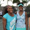 Serena Williams et Venus Williams lors du All-Star Tennis Charity Event au Ritz Carlton de Key Biscayne, le 24 mars 2015