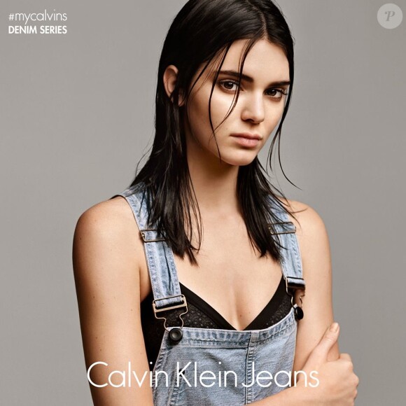 Kendall Jenner est l'égérie de la nouvelle ligne Denim Series de Calvin Klein Jeans. Mars 2015.