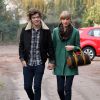 Taylor Swift et Harry Styles vont dejeuner en amoureux pour les 23 ans de la chanteuse, a Cheshire, le 13 decembre 2012.