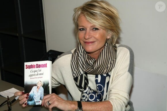 Sophie Davant - Salon du livre, à Paris, le 22 mars 2015