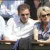 Pierre Sled et Sophie Davant à Roland-Garros en 2006.