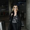 Heidi Klum arrive à l'aéroport de LAX à Los Angeles, le 29 mars 2015