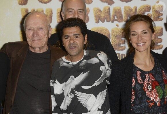 Jérôme Seydoux, Jamel Debbouze et sa femme Mélissa Theuriau - Avant-première du film "Pourquoi j'ai pas mangé mon père" au Pathé Beaugrenelle à Paris, le 29 mars 2015.