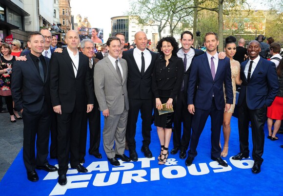 Le cast de Fast And Furious 6 à Londres le 7 mai 2013.
