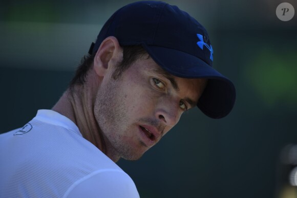 Andy Murray après sa victoire sur Kevin Anderson en huitième de finale de l'Open de Miami, le 31 mars 2015