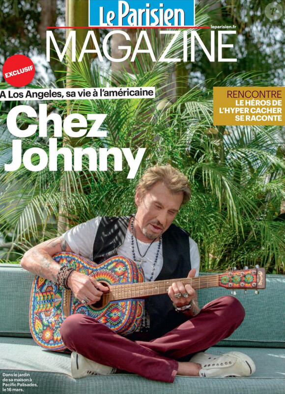 Johnny Hallyday - Le Parisien Magazine, en kiosques ce 3 avril 2015.
