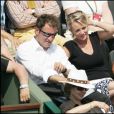Sophie Davant et Pierre Sled à Roland Garros en 2007.