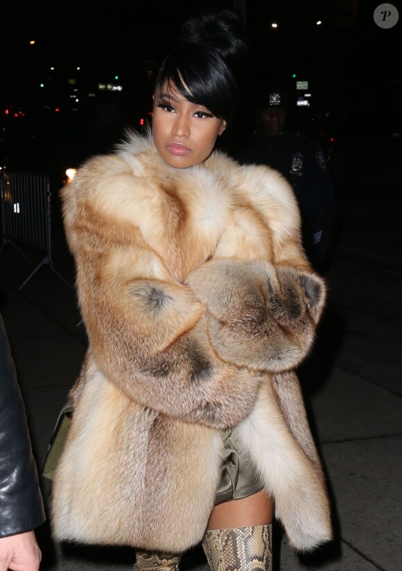 Nicki Minaj arrive au défilé Marc Jacobs à New York le 19 février 2015. 