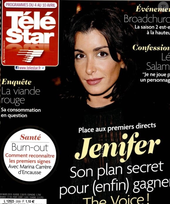 Magazine Télé Star en kiosques le 30 mars 2015.