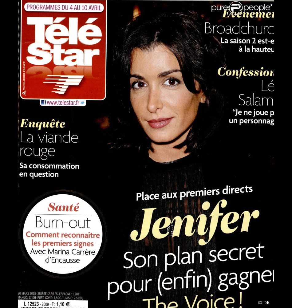 Magazine Télé Star en kiosques le 30 mars 2015.