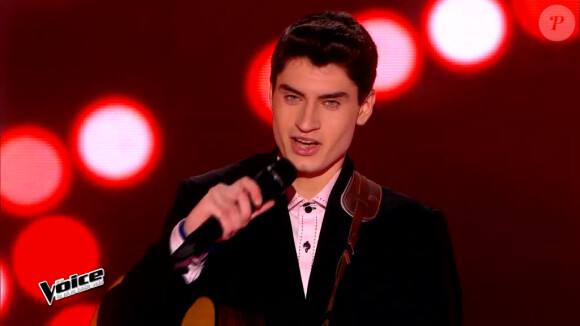 David Thibault dans The Voice 4 en janvier 2015.