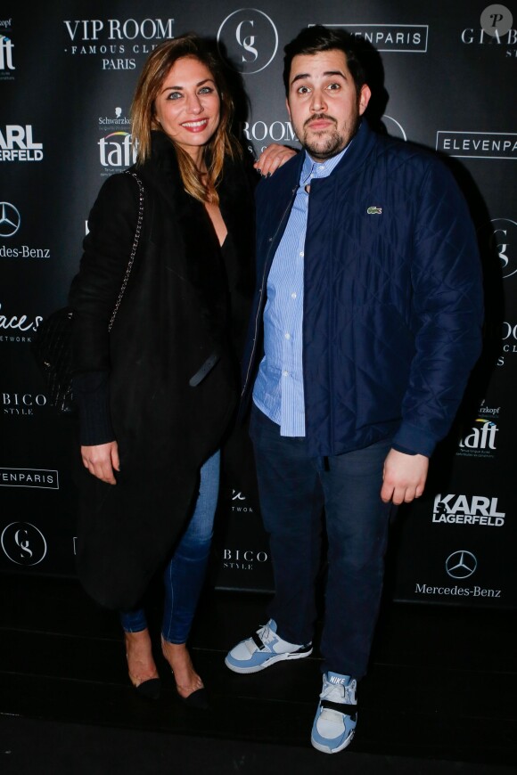 Ariane Brodier et Artus au VIP Room à Paris le 28 février 2015.