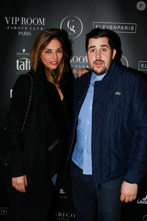Ariane Brodier et Artus au VIP Room à Paris le 28 février 2015.