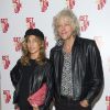 Bob Geldof et sa fiancée Jeanne Marine - Soirée de la projection du film "Get On Up" à Londres le 14 septembre 2014.