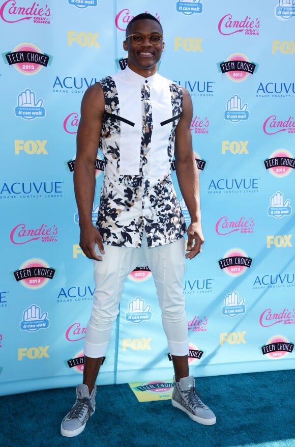 Russell Westbrook lors des Teen Choice Awards au Gibson Amphitheatre de Los Angeles, le 11 août 2013