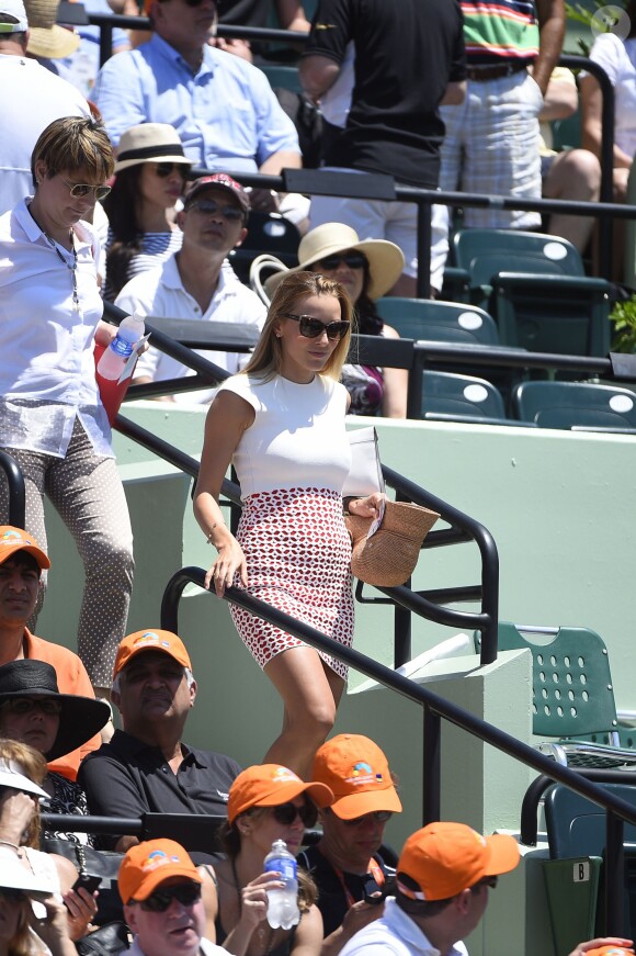 Jelena Ristic lors de la finale du Masters 1000 de Miami entre Novak Djokovic et Jelena Ristic, le 5 avril 2015