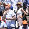 Jelena Ristic et Boris Becker lors de la finale du Masters 1000 de Miami entre Novak Djokovic et Jelena Ristic, le 5 avril 2015