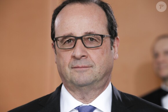 Le président François Hollande - 17e Conseil des ministres franco-allemand à Berlin, le 31 mars 2015.