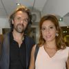 Aymeric Caron et Léa Salamé - Enregistrement de l'émission Vivement Dimanche à Paris le 3 septembre 2014.