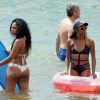Exclusif - Shayne et Bria Murphy (filles d'Eddie et Nicole Murphy) profite d'un après-midi ensoleillé en famille sur une plage de Maui, à Hawaï. Le 23 mars 2015.