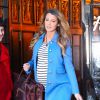 Blake Lively, enceinte, sort de son hôtel à New York, le 4 décembre 2014 