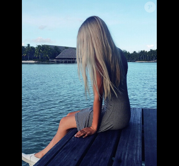 Ava Sambora en vacances à Bora Bora, sur Instagram le 31 mars 2015