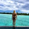 Ava Sambora pendant ses vacances à Bora Bora, sur Instagram le 31 mars 2015