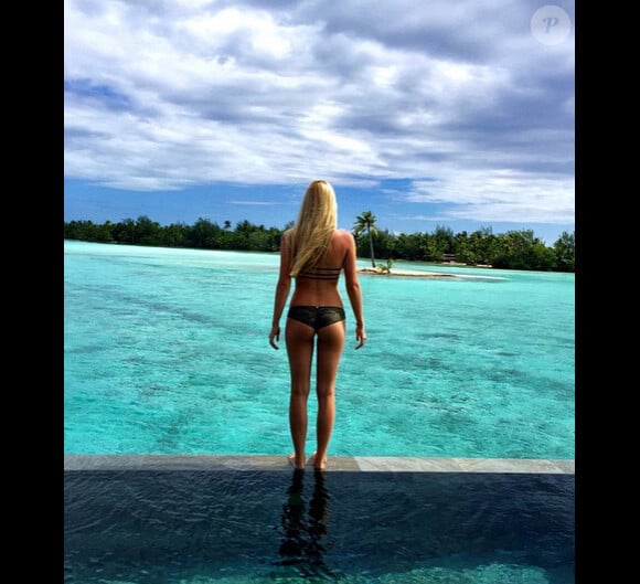 Ava Sambora pendant ses vacances à Bora Bora, sur Instagram le 31 mars 2015