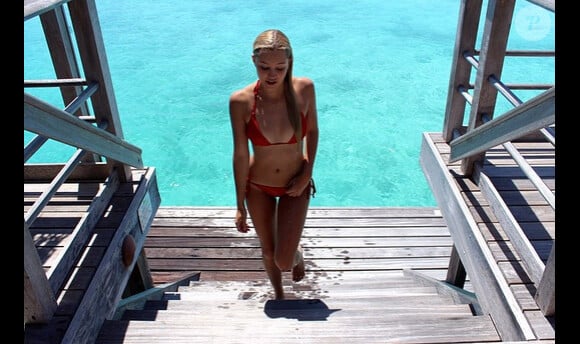 Ava Sambora en vacances à Bora Bora, sur Instagram le 4 avril 2015