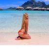 Ava Sambora en vacances à Bora Bora, sur Instagram le 8 avril 2015