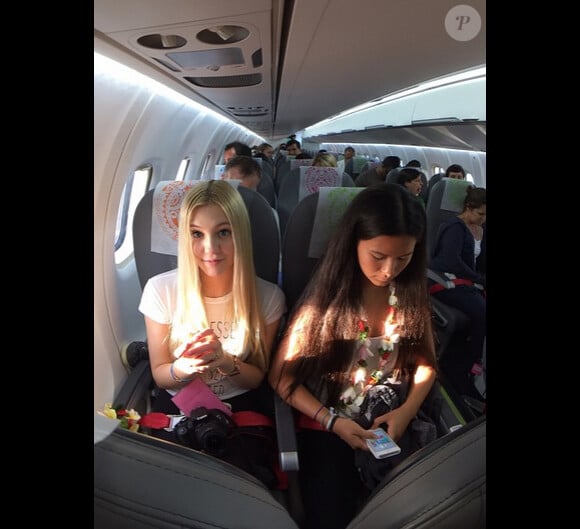 Ava Sambora en vacances à Bora Bora, sur Instagram le 9 avril 2015