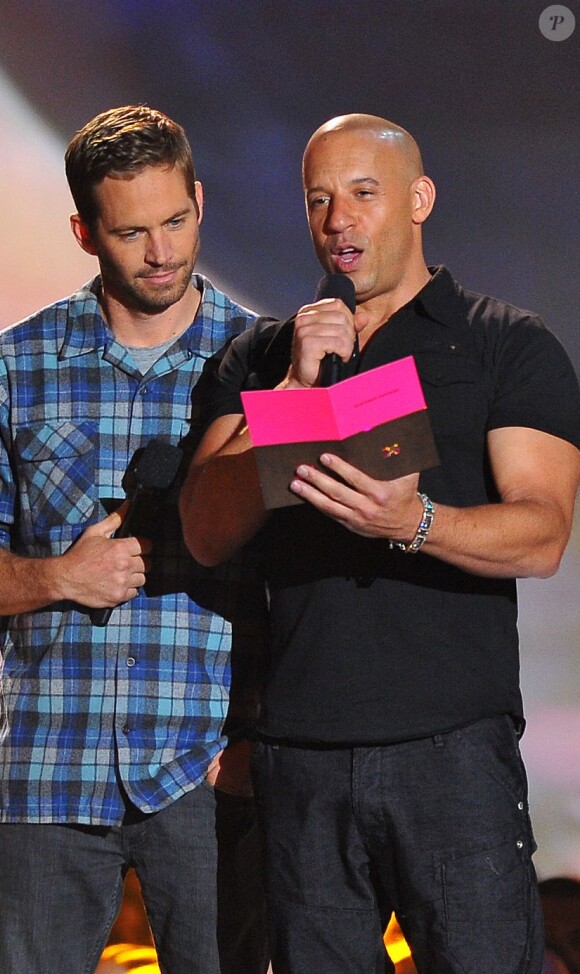 Paul Walker, Vin Diesel aux MTV Movie Awards 2013.