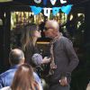 Exclusif - Atteint d'un cancer, Christian Audigier, quitte l'hôpital Cedar Sinaï avec sa femme Nathalie Sorensen à Los Angeles le 6 avril 2015.