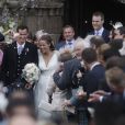 Andy Murray et Kim Sears se marient à la cathédrale de Dunblane en Ecosse, le 11 avril 2015.