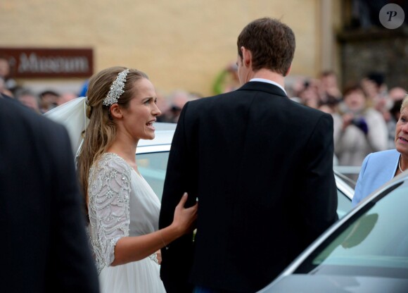 Andy Murray et Kim Sears se marient à la cathédrale de Dunblane en Ecosse, le 11 avril 2015.