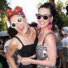 Mia Moretti et Katy Perry à la Pool party organisée par Mac Cosmetics X Mia Moretti au Ingleside Inn, à Palm Springs, le 10 avril 2015