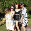 Mia Moretti, Katy Perry, Janell Shirtcliff à la Pool party organisée par Mac Cosmetics X Mia Moretti au Ingleside Inn, à Palm Springs, le 10 avril 2015