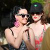 Katy Perry et Kate Nash à la Pool party organisée par Mac Cosmetics X Mia Moretti au Ingleside Inn, à Palm Springs, le 10 avril 2015