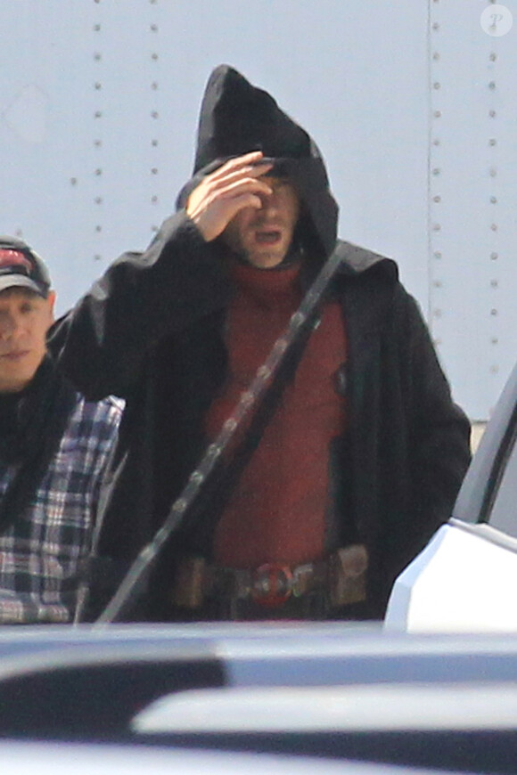 Ryan Reynolds tourne Deadpool à Vancouver le 7 avril 2015